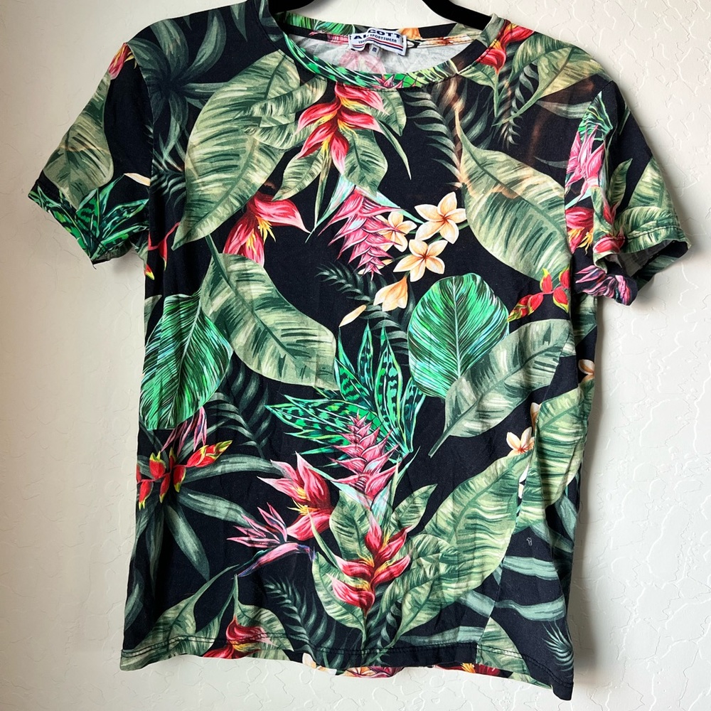 Vintage Alcott 90’s T-Shirt with Tropical Print